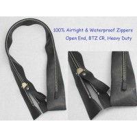 8TZ CR metal airtight zipper open end